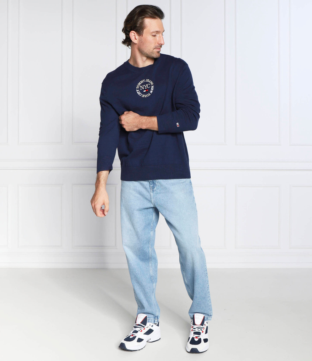 свитер Tommy Jeans - темно-синий(DM0DM13758)