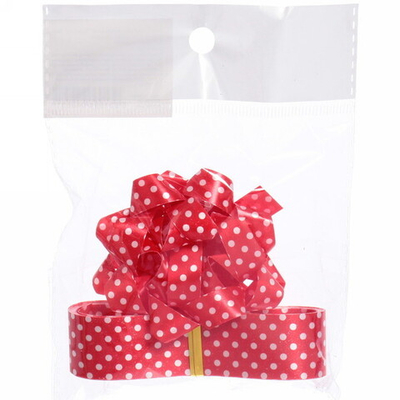 Набор для декорирования «Горошек» бант 6см, лента 2см (3м), Красный