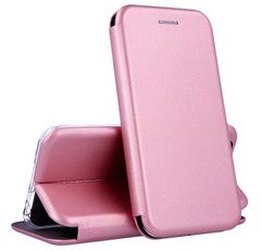 Чехол-книжка из эко-кожи Deppa Clamshell для Samsung Galaxy S7 Edge (Розовое золото)