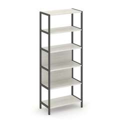 Shelf System Односекционный стеллаж пятиярусный SN.STM-511 Дуб Наварра/Металл Антрацит 810*400*1980