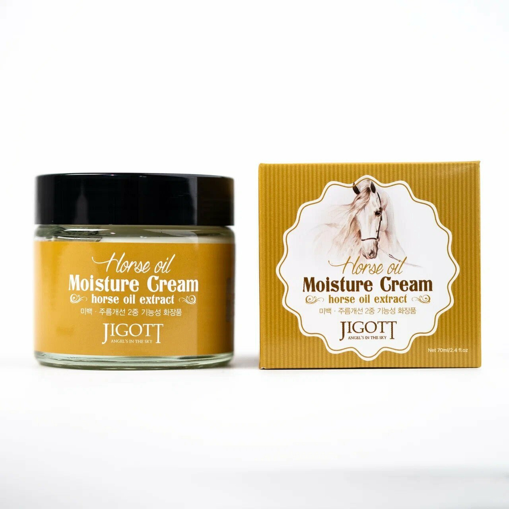 Крем для лица с лошадиным маслом Horse Oil Moisture Cream, JIGOTT 70 мл