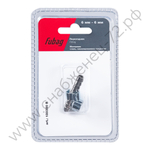 FUBAG Переходник 6мм елочка на елочку с 2- мя обжимными кольцами  9Х11мм, блистер 1 шт