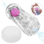 Прозрачный мастурбатор с подвижным шариком (Цвет: прозрачный)