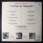 Enrico Macias ‎– À La Face De L'humanité (Франция 1972г.) Т