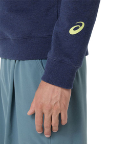 Мужская теннисная кофта Asics Court Core Graphic Half Zip - midnight heather