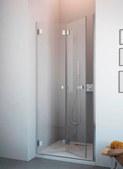 Душевая дверь  Radaway Carena DWB  80L  80x195 см. левая, крепится слева, профиль хром, стекло прозрачное 34512-01-01NL