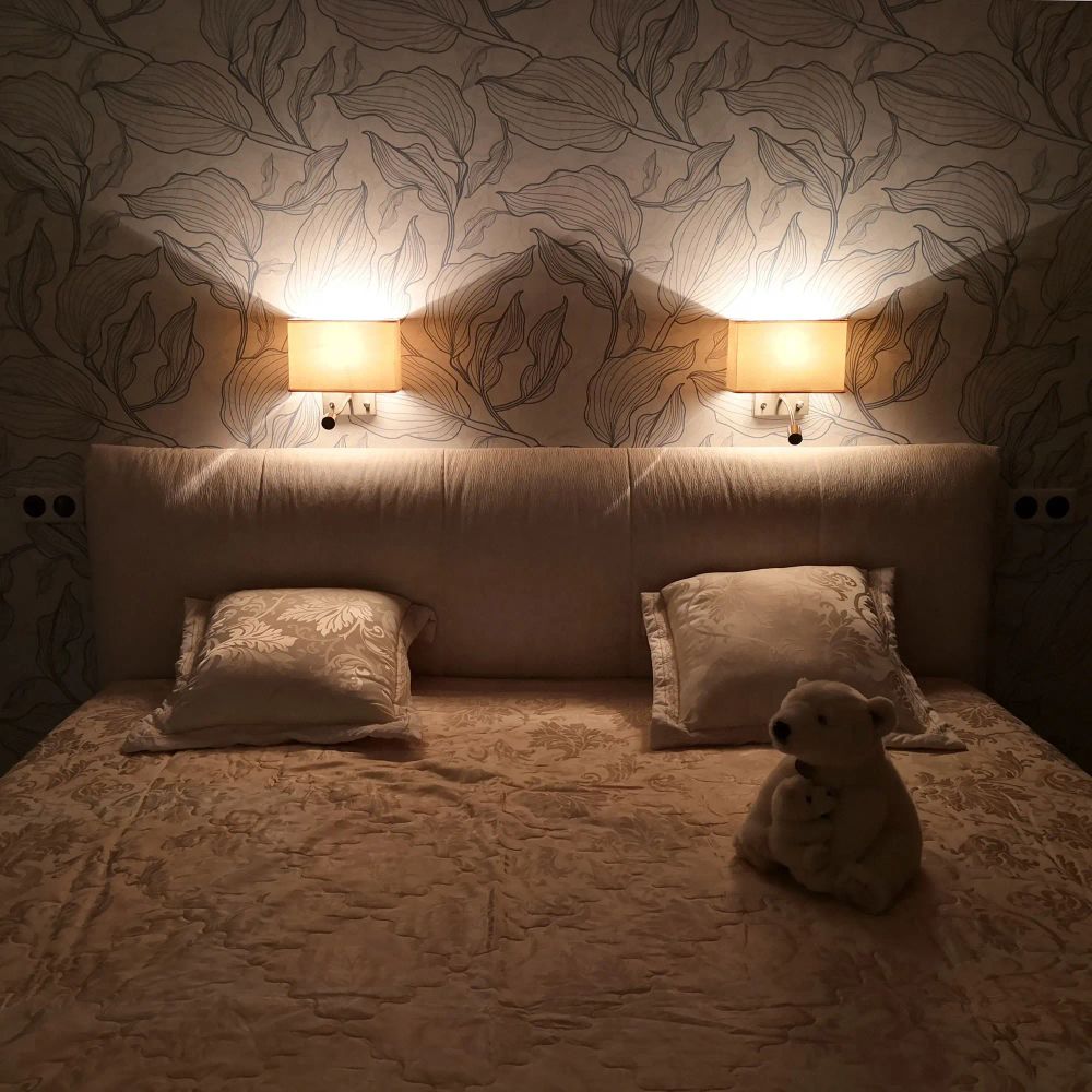 Citilux Декарт CL704303 Бра с бежевым абажуром и диммером