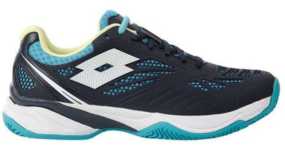 Женские Кроссовки теннисные Lotto Superrapida 200 II PRT W - navy blue/all white/scuba blue