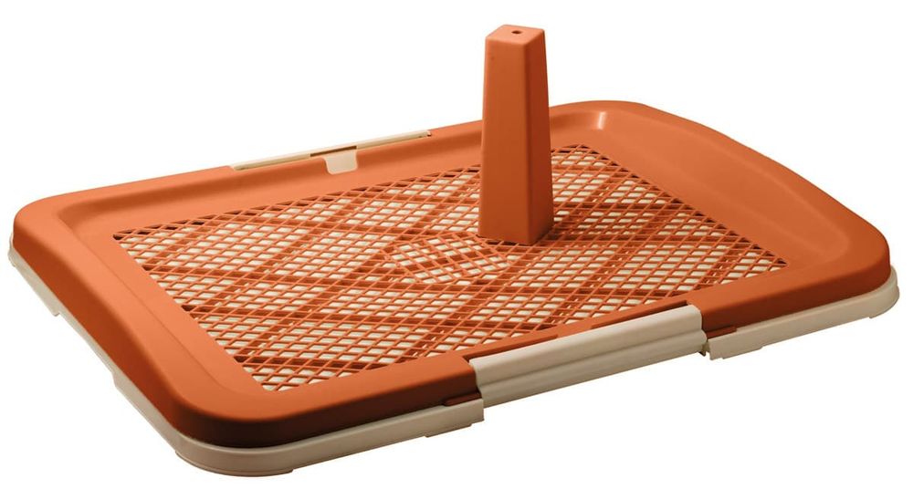 Туалет (V.I.Pet) P160-02 (63*49*6) со столбиком д/собак, коричневый Туалет (V.I.Pet) P160-02 (63*49*6) со столбиком д/собак, коричневый