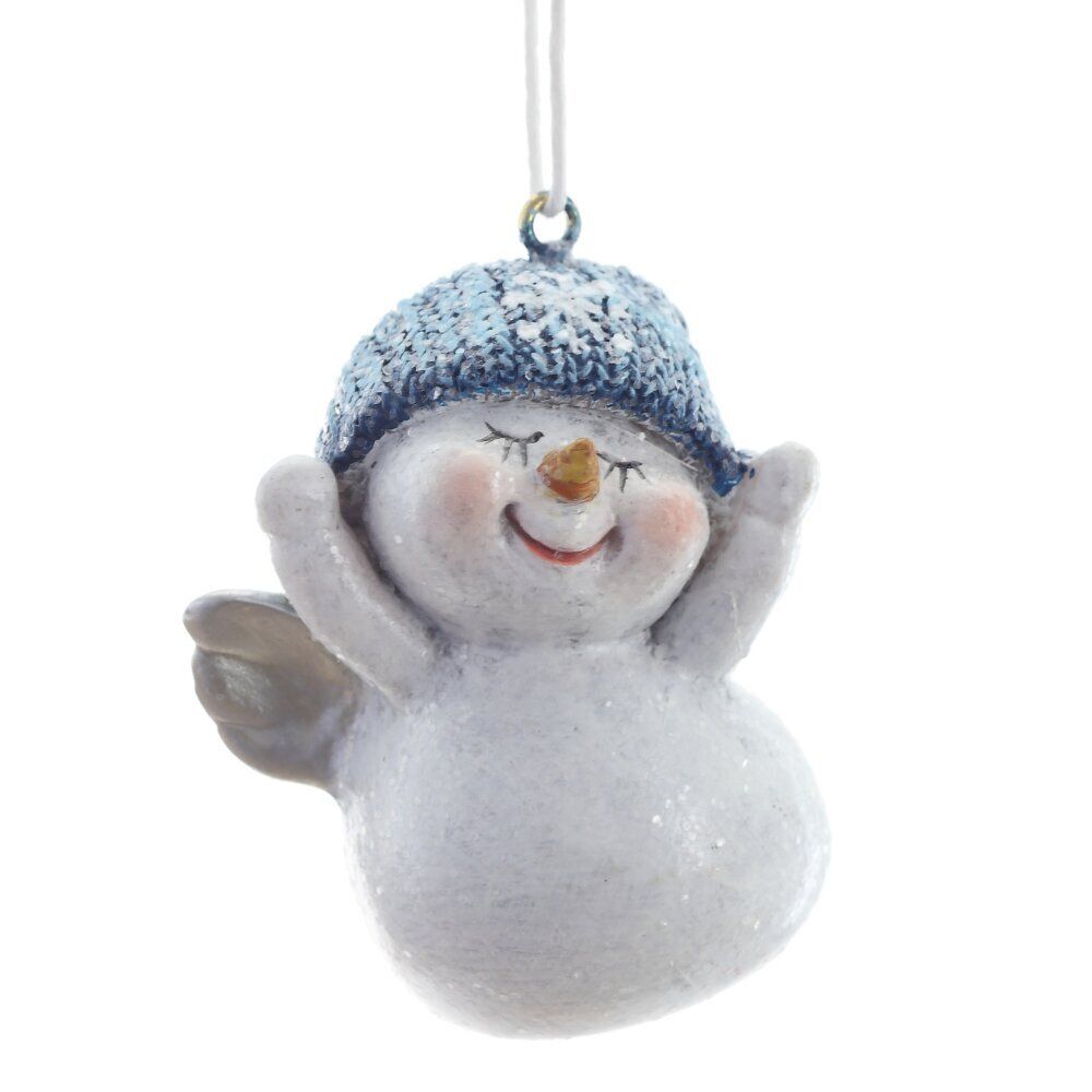 GAEM Фигурка декоративная подвесная "Снеговик", L4,5 W4 H5,5 см, 2в.