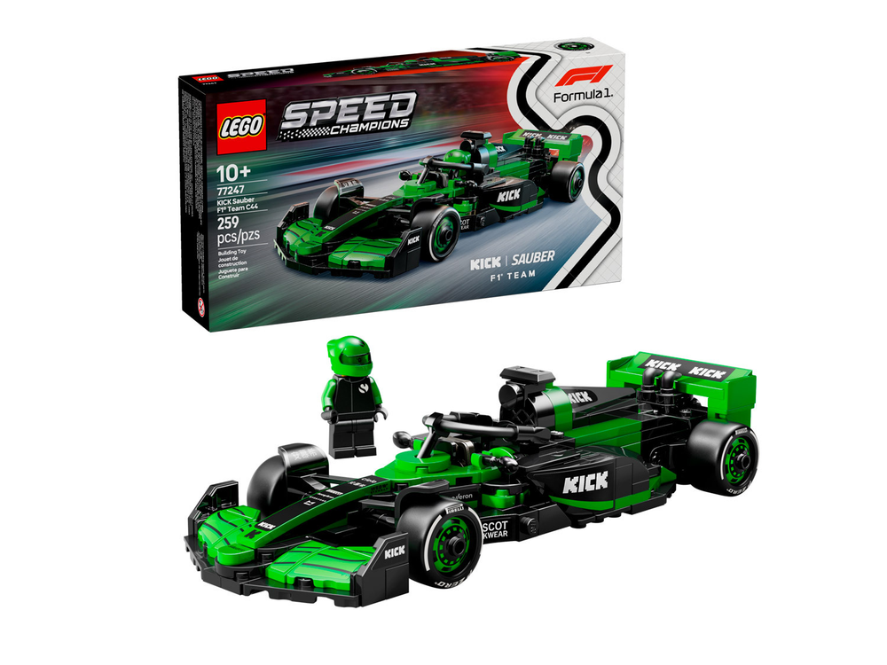 LEGO Speed Champions 77247 «KICK Sauber F1 Team C44» — гоночный суперкар