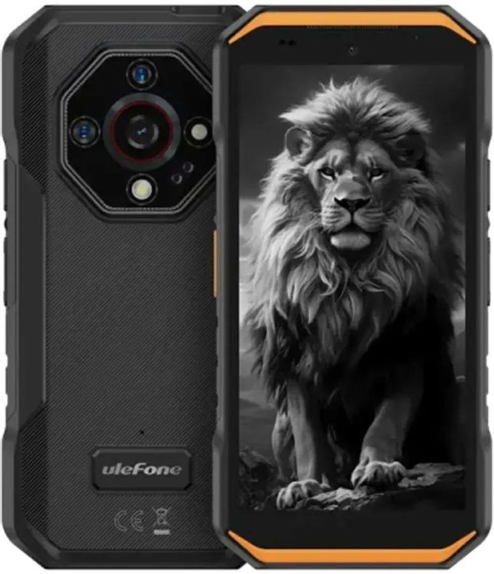 5.65" Смартфон ULEFONE Armor X32 Pro 8/256Gb,  NFC,  IPS,  90Гц,  5500мAч,  ярко-оранжевый