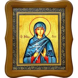 Алла Готфская Святая мученица. Икона на холсте.