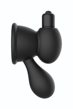 Черные вибронакладки для сосков VIBRATING NIPPLE TEASERS (Цвет: черный)