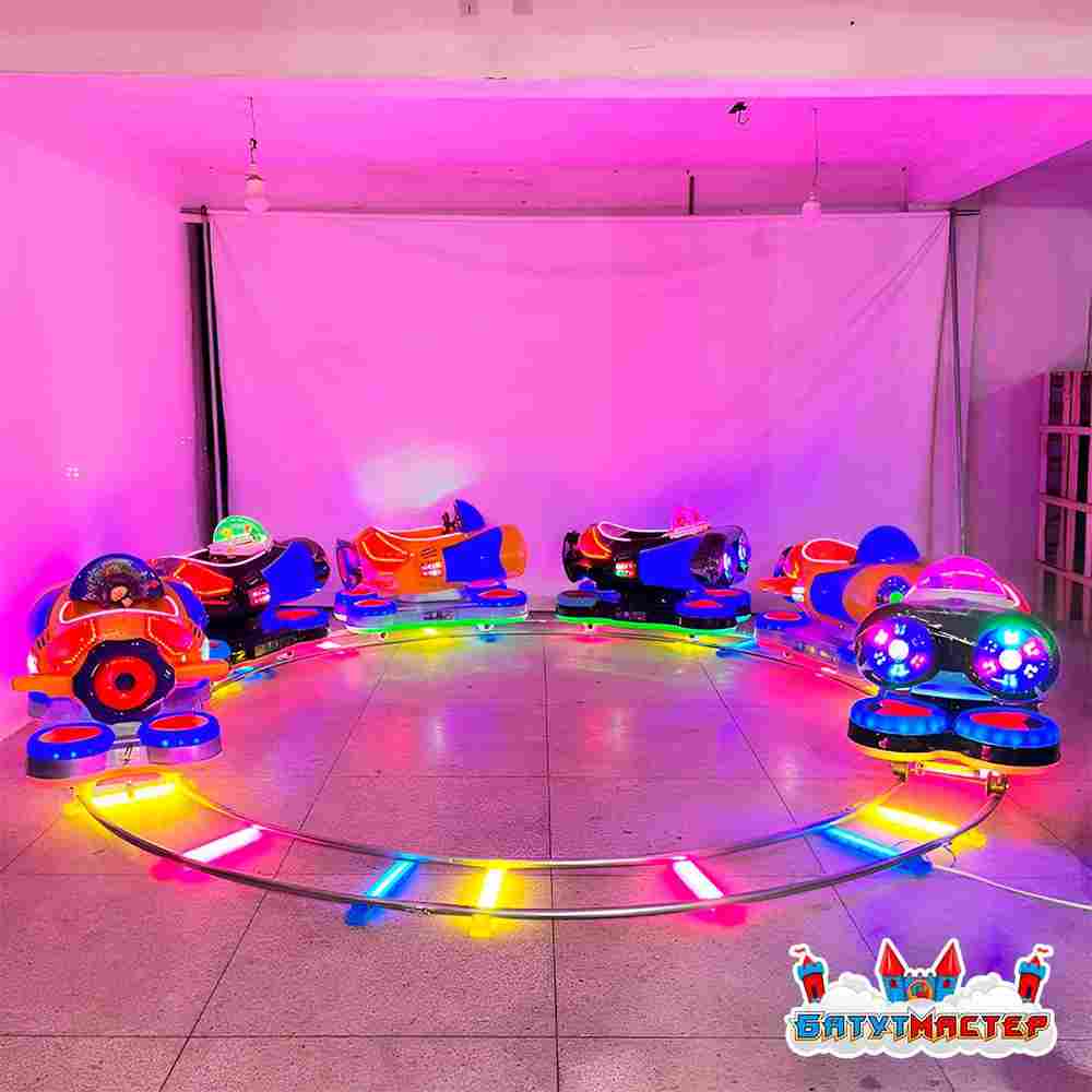 Аттракцион рельсовый для детей «КосмоДрайв», 6 кабинок