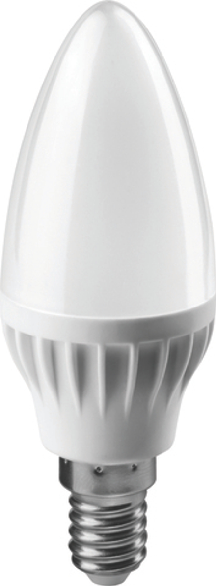 Лампа светодиодная LED матовая Онлайт, E14, C37, 6 Вт, 2700 K, теплый свет