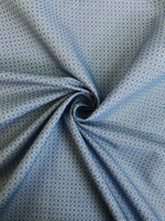 Коттон сорочка принт клетка-узор, серый/голубой NB#68