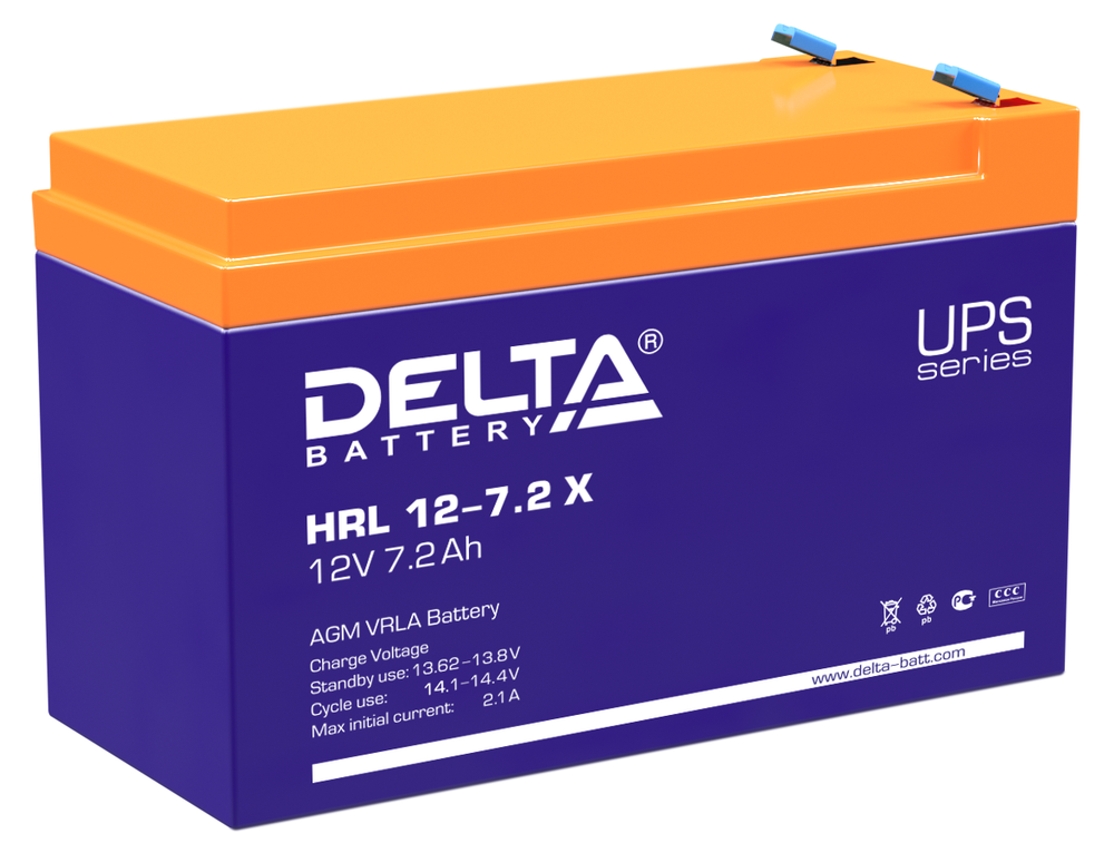 Батарея  Delta HRL 12-7.2 X