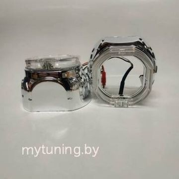 Маска для линзы 2,5' Квадратная с LED V2