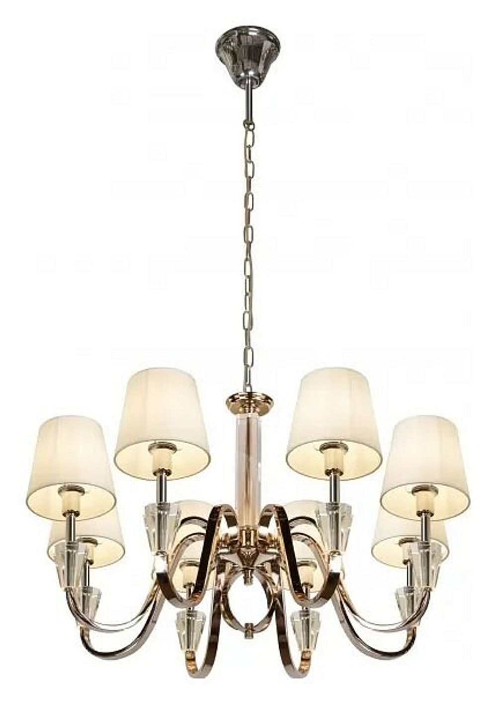 Подвесная люстра iLamp Alesti P2424-8 Nickel