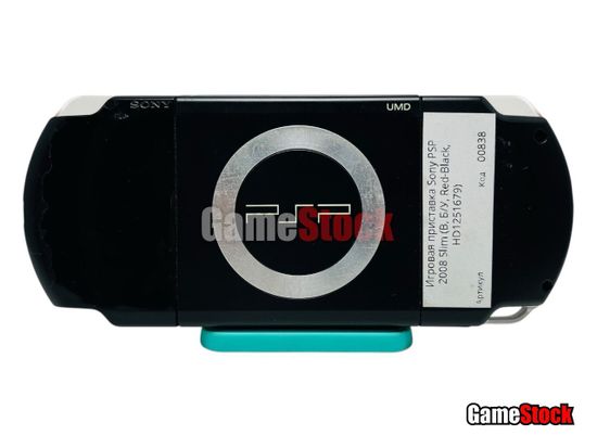 Игровая приставка Sony PSP 2008 Slim (B, Б/У, Red-Black, HD1251679)