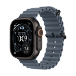 Apple Watch Ultra 3 (2025), 49 мм корпус из титана цвета «Black», ремешок Ocean Band цвета «Anchor Blue»