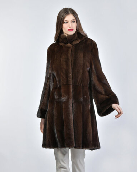 Шуба из меха норки