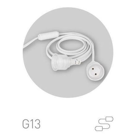 Патрон FITO-Holder G13 IP65 mini для ламп FITO до 600мм 2хG13 с выключателем вилкой 1.5м Эра Б0057744