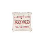Подушка декоративная "Все сердца собираются дома на Рождество" 45х45см