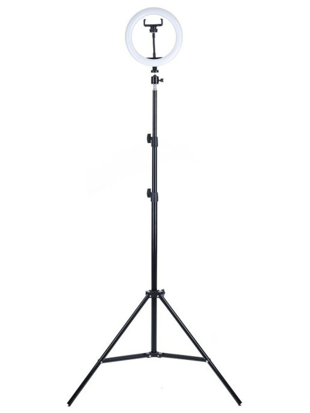 Кольцевая лампа светодиодная на штативе 2,1 м световое селфи кольцо 26 см для съемок и фото