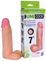 Фаллическая насадка Харнесс UNICOCK 7 - 19 см. (Цвет: телесный)