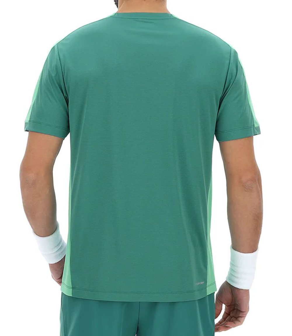 Мужская теннисная футболка Lotto Superrapida VIII - deep dark green