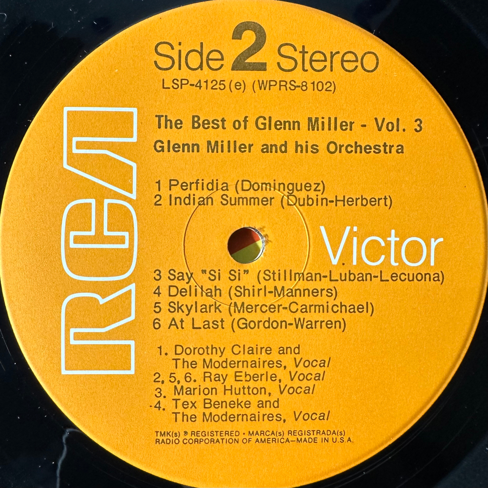 Glenn Miller ‎– The Best Of Glenn Miller Vol. III (США)