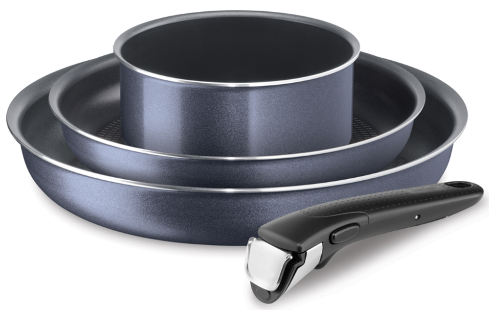 Набор посуды Tefal Ingenio Twinkle Grey 4 предмета 16/22/26см 04180850