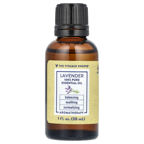 The Vitamin Shoppe, 100% чистое эфирное масло лаванды, 30 мл (1 жидк. унц.)