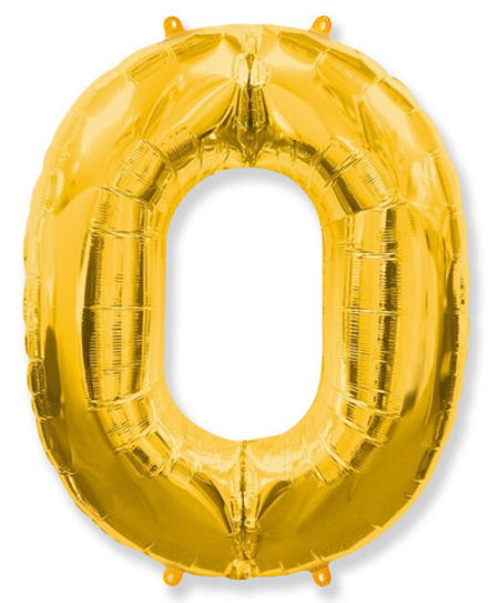 Ф ЦИФРА 0  40" Gold Золото