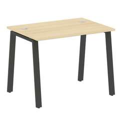 Metal System Стол письменный на А-образном м/к БА.СП-1 Акация Лорка/Металл Антрацит 1000*720*750