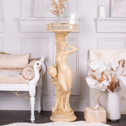 Подставка декоративная Девушка с кувшином №340/2 Айвори