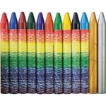 Восковые мелки ЛУЧ "Волшебная палитра", 12 цветов (10 цветов + 1 золотой + 1 серебряный), 30С 1943-08