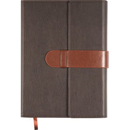 Ежедневник недат. А5 deVENTE Tudor 272стр., коричневый, тв.обложка, кожзам, карман,2ляссе,70г/м2