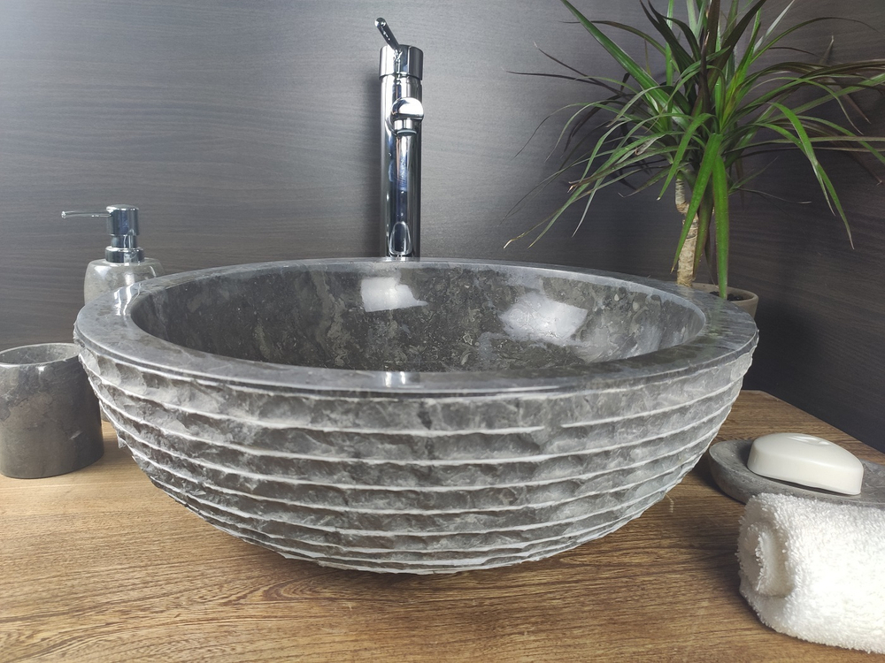 Раковина из мрамора Bowl Black Marmo BM-60032 45*45*15