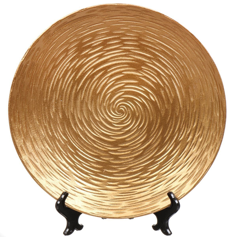 Фруктовница 1 яр, 30х30х2 см, AI-0807006, золот