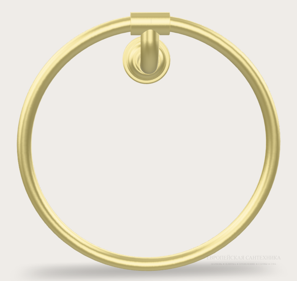 Полотенцедержатель кольцевой Gessi Venti20, ⌀222 мм, настенный, цвет Brushed Brass PVD