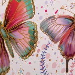 Пакет подарочный «Бабочки» 26*32*10 см