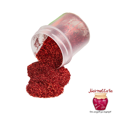 Блестки декоративные (Глиттер) красный, 10 г.
