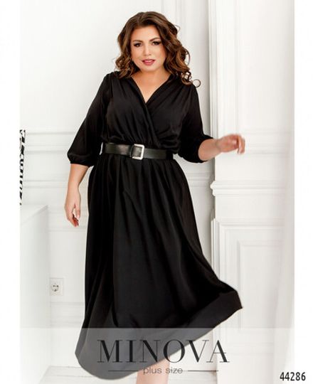 Платье 8616Б-черный Minova Фото 2