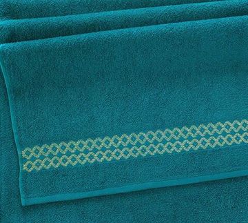 Полотенце махровое Блеск морская волна 30x60 см