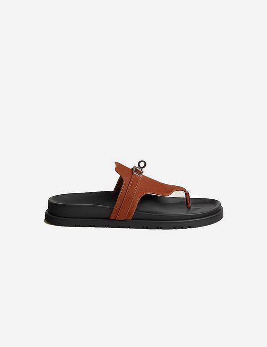 Hermes Sandals Empire Brun Amourette