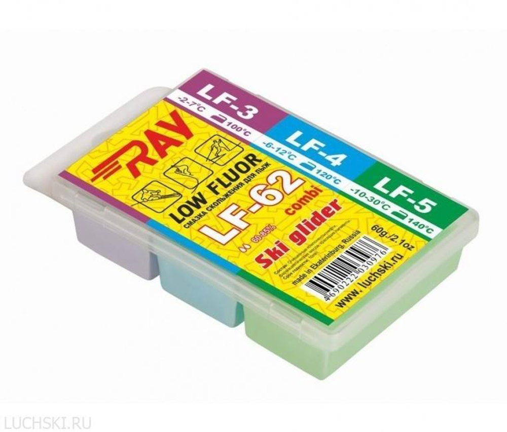 Парафин RAY Low Fluor COMBI (-2-30 C) 60 гр арт. LF62