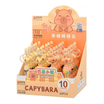 Ручка шариковая, автоматическая, 10в1, Basir, серия "Капибара", 10-ти цветная, с резиновой фигуркой, 24 шт